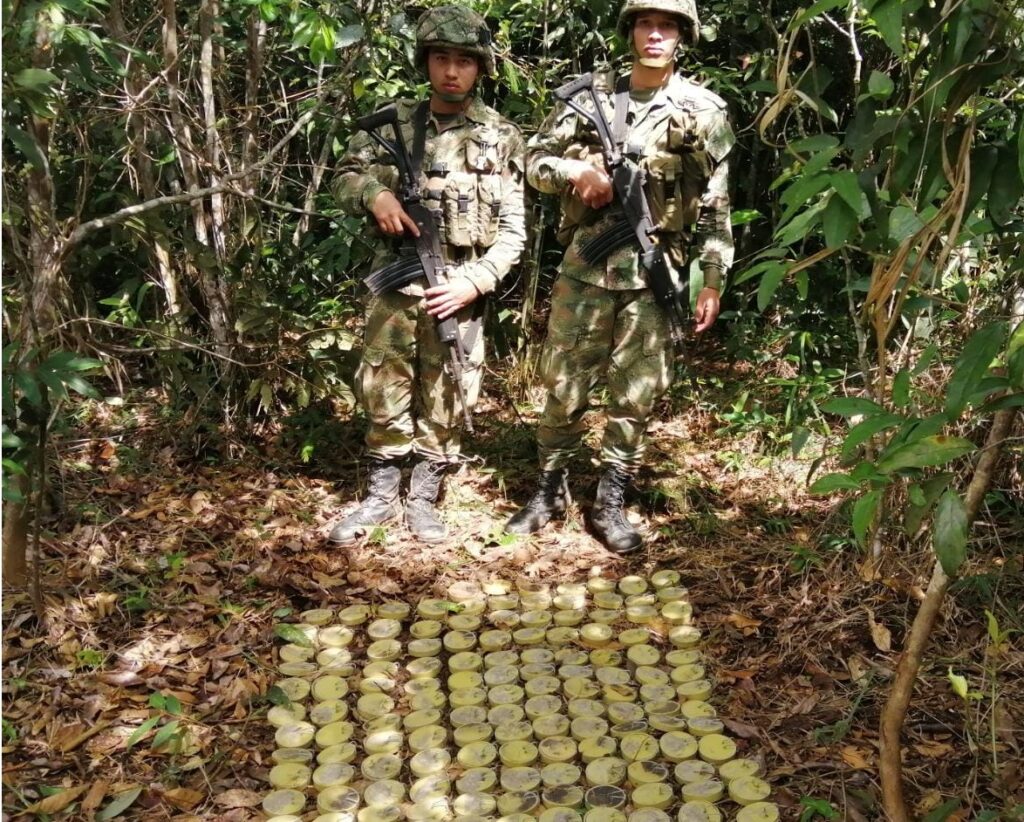 Encuentran 150 minas antipersona en el Meta