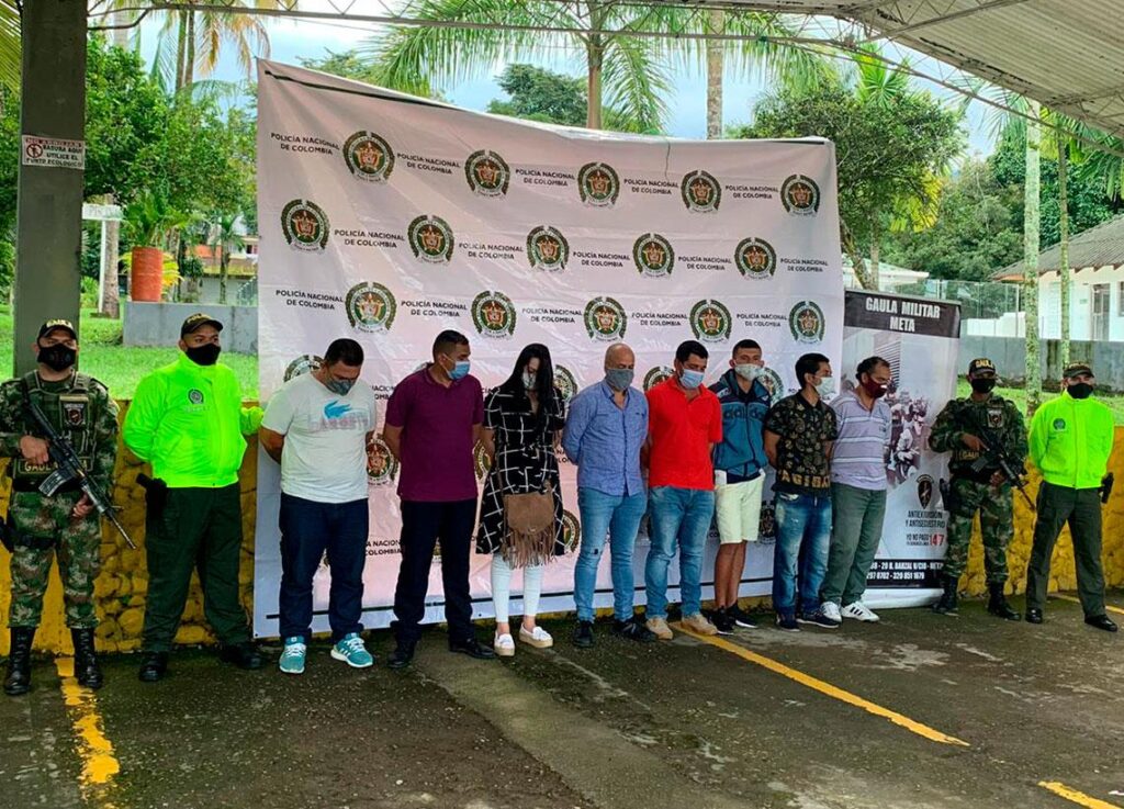 Capturan a 8 presuntos sicarios en Villavicencio