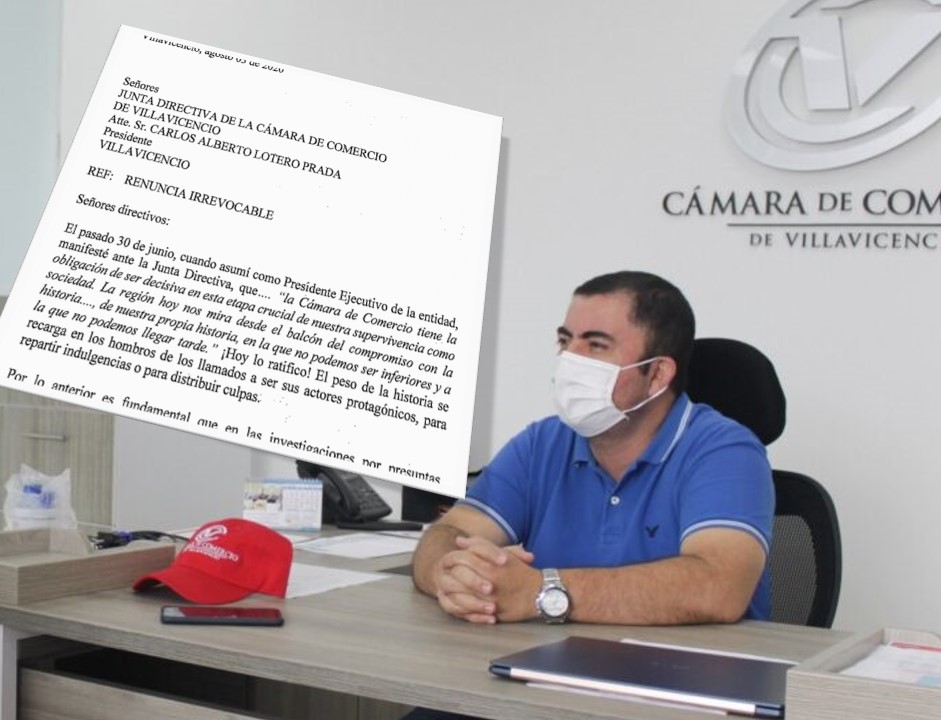 Renunció Víctor Delio Sánchez como presidente de la Cámara de Comercio